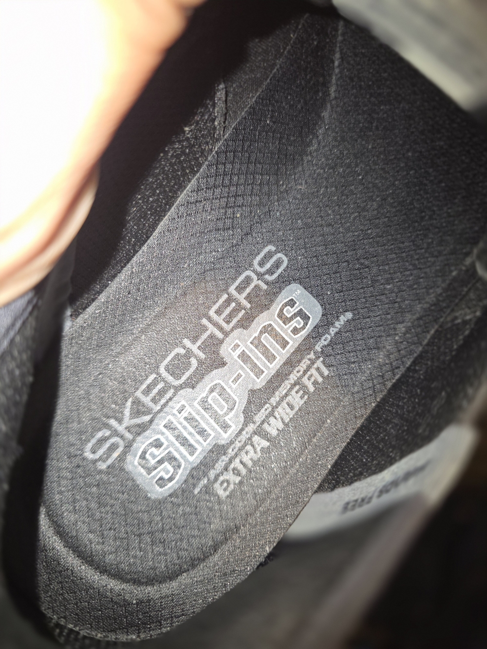 New Size 12 Extra Wide Men's Skechers GO walk Flex Slip-In Sneakers  Black Shoes - Picture 6 of 6